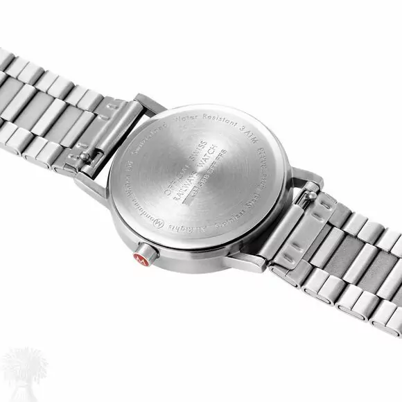 Gents Brushed Stainless Steel Mondaine Quartz Watch